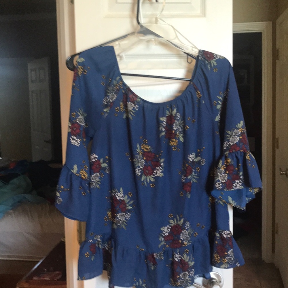 Floral blur shirt